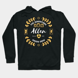 Allen Cousin Crew Family Reunion Summer Vacation Hoodie